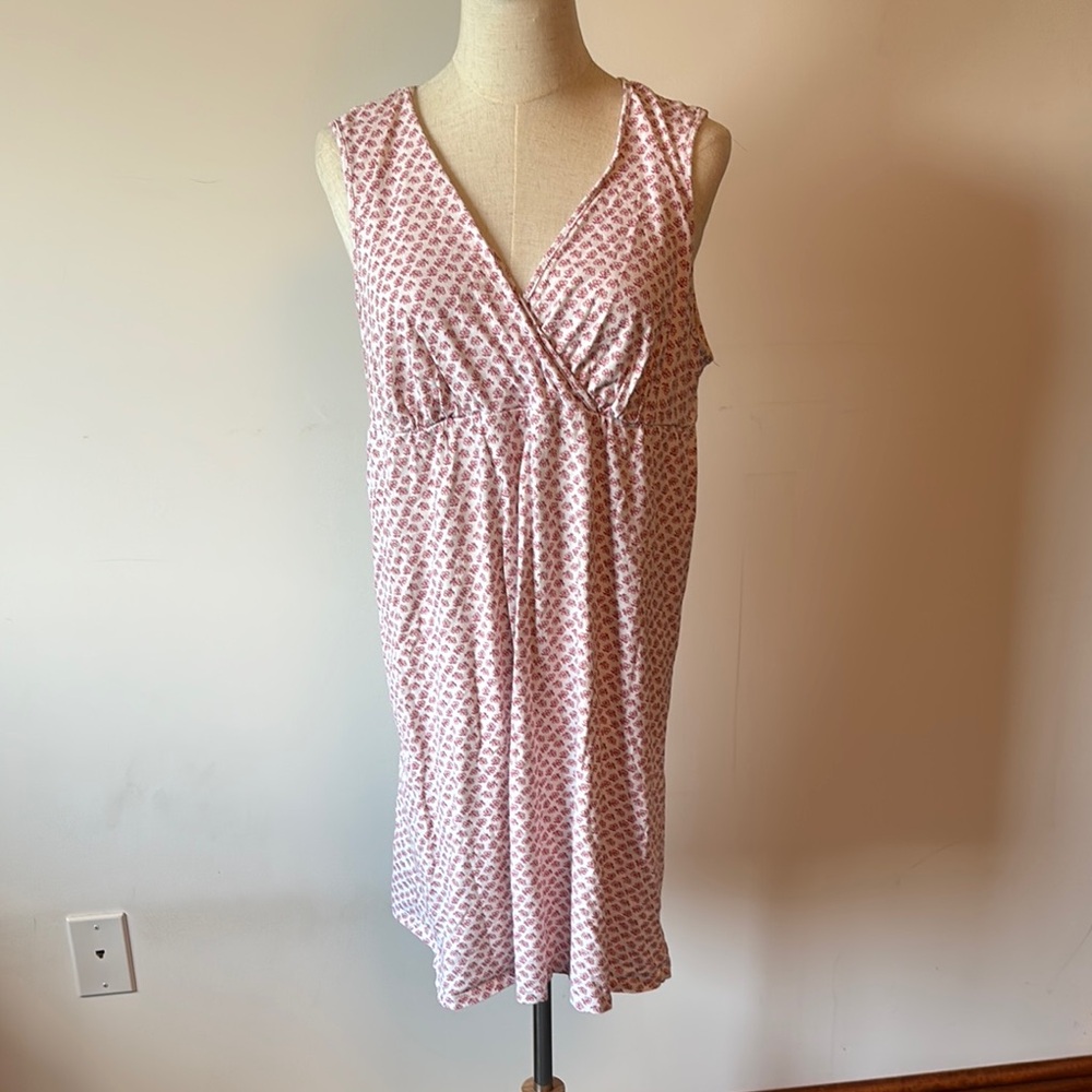 Motherhood Maternity Pink Sleeveless Wrap Sundress